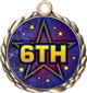 6th Place Award Medal