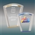 Custom Fan Acrylic Award with Laser Engraving or Full-Color Printing