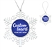 Clear Customizable Snowflake Holiday Ornament