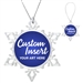 Clear Customizable Snowflake Holiday Ornament