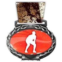 Baseball Medal in Jam Oval Insert | Baseball Award Medal