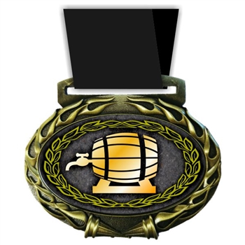 Beer Medal in Jam Oval Insert | Beer Award Medal