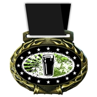 Beer Medal in Jam Oval Insert | Beer Award Medal