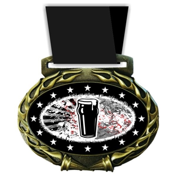 Beer Medal in Jam Oval Insert | Beer Award Medal