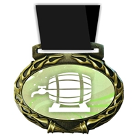 Beer Medal in Jam Oval Insert | Beer Award Medal