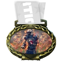 Football Medal in Jam Oval Insert | Football Award Medal