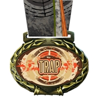 Trap Shooting Medal in Jam Oval Insert | Trap Shooting Award Medal