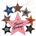 Customizable Leatherette Star Holiday Ornament