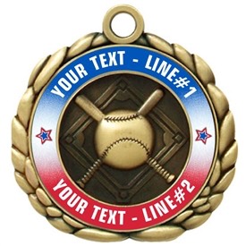 Baseball Medal 2-1/2"