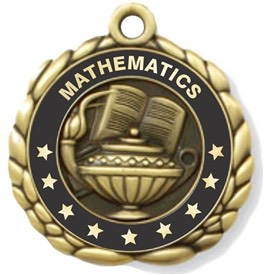 Math Medal 2-1/2"