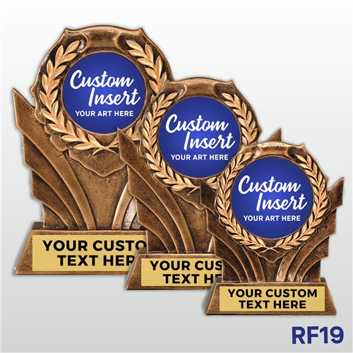 Custom Wreath Resin Trophy