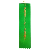 Green Participant Ribbon with a star crest in the middle.