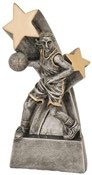 Female Basketball Sculpted Resin Trophy