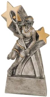 Female LaCrosse Sculpted Resin Trophy