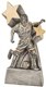 Male Soccer Sculpted Resin Trophy