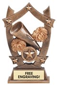 Cheer Sculpted Resin Trophy