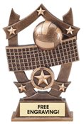 Volleyball Sculpted Resin Trophy