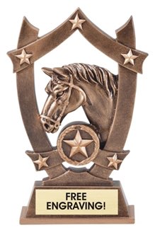 Horse Sculpted Resin Trophy