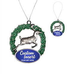 Customizable Reindeer Holiday Ornament
